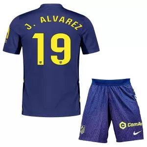 Fotbalové Dresy Atlético Madrid Julián Álvarez 19 Dětské Venkovní 2025-26 Fotbalové Dresy Atlético Madrid Julián Álvarez 19 Dětské Venkovní 2025-26