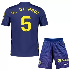 Fotbalové Dresy Atlético Madrid Rodrigo de Paul 5 Dětské Venkovní 2025-26 Fotbalové Dresy Atlético Madrid Rodrigo de Paul 5 Dětské Venkovní 2025-26