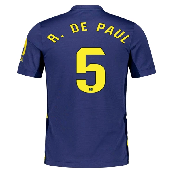 Fotbalové Dresy Atlético Madrid Rodrigo de Paul 5 Venkovní 2025-26 Fotbalové Dresy Atlético Madrid Rodrigo de Paul 5 Venkovní 2025-26