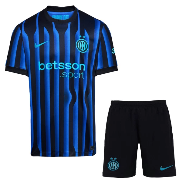 Fotbalové Dresy Inter Milán Dětské Domácí 2025-26 Fotbalové Dresy Inter Milán Dětské Domácí 2025-26