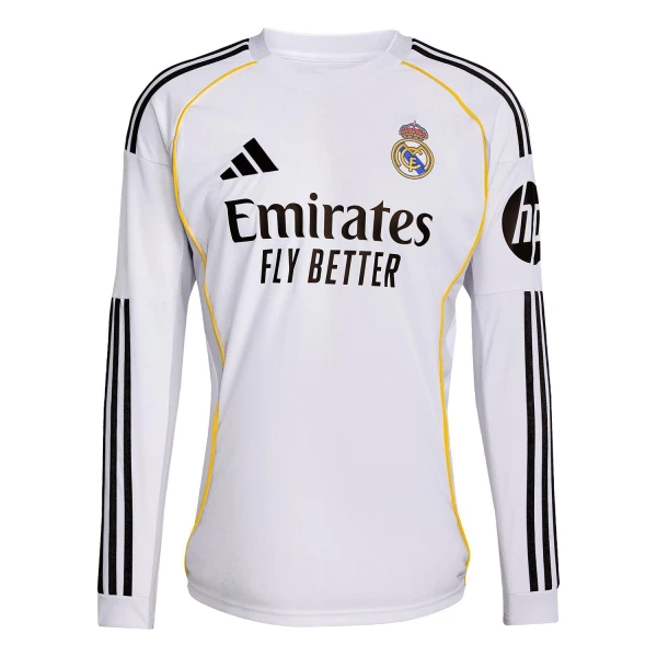 Fotbalové Dresy Real Madrid Domácí 2025-26 Dlouhý Rukáv