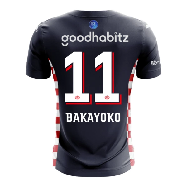 Fotbalové Dresy PSV Eindhoven Bakayoyo 11 Venkovní 2025-26 Fotbalové Dresy PSV Eindhoven Bakayoyo 11 Venkovní 2025-26