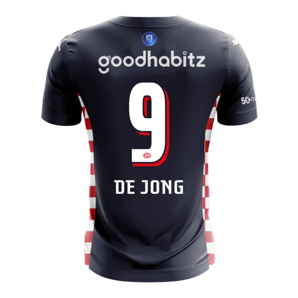 Fotbalové Dresy PSV Eindhoven De Jong 9 Venkovní 2025-26