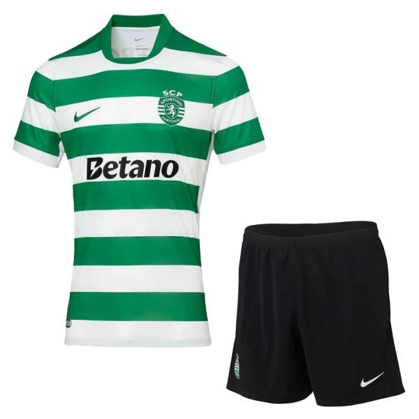 Fotbalové Dresy Sporting CP Dětské Domácí 2025-26 Fotbalové Dresy Sporting CP Dětské Domácí 2025-26