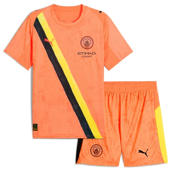 Brankářské Fotbalové Dresy Manchester City KidSuper Dětské 2025-26