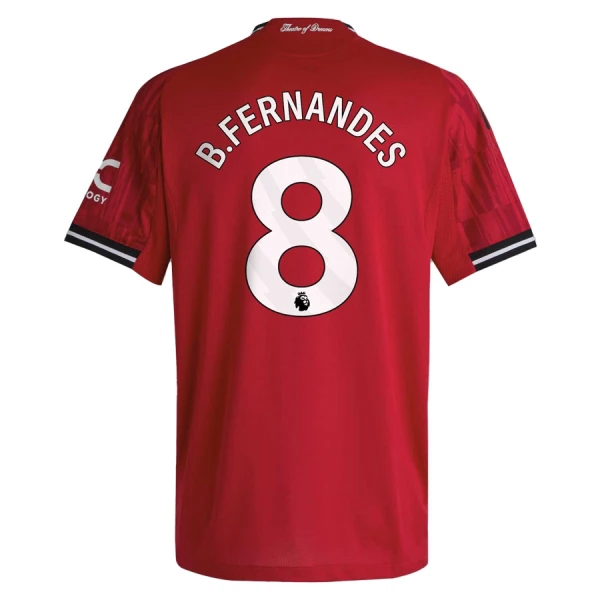 Fotbalové Dresy Manchester United Bruno Fernandes 8 Domácí 2025-26 Fotbalové Dresy Manchester United Bruno Fernandes 8 Domácí 2025-26