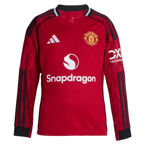 Fotbalové Dresy Manchester United Domácí 2025-26 Dlouhý Rukáv