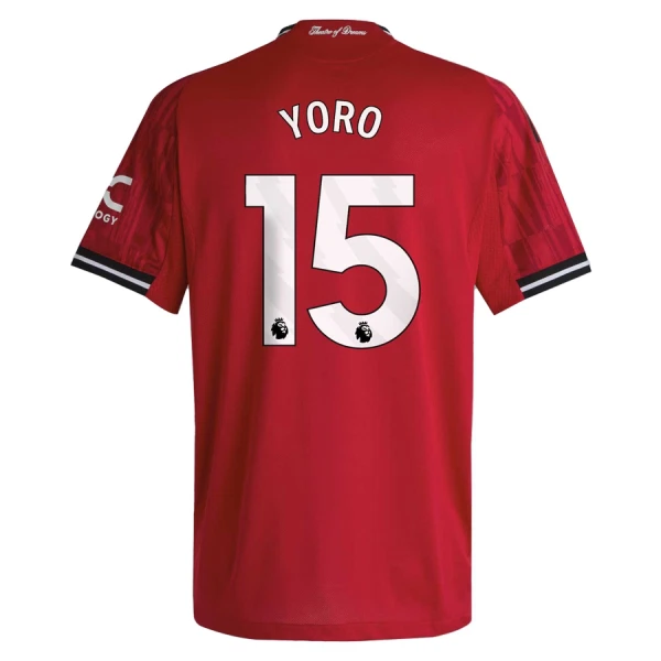 Fotbalové Dresy Manchester United Yoro 15 Domácí 2025-26 Fotbalové Dresy Manchester United Yoro 15 Domácí 2025-26