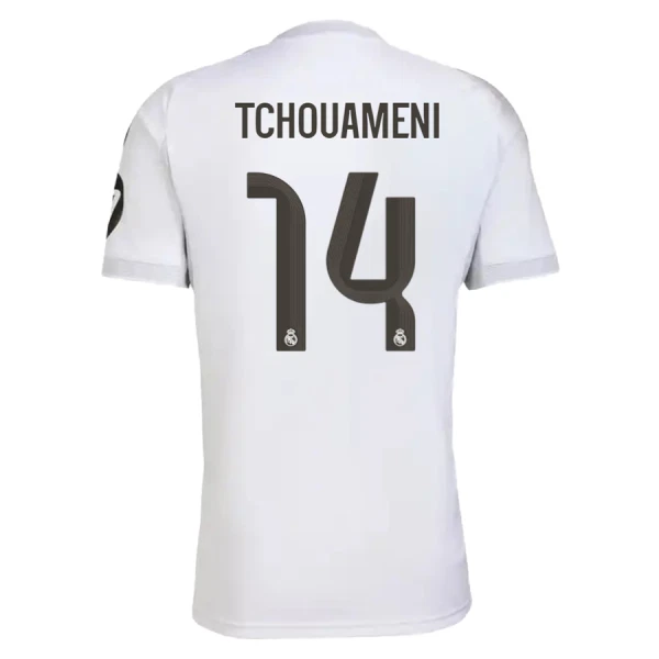 Fotbalové Dresy Real Madrid Aurélien Tchouaméni 14 Domácí 2025-26 Fotbalové Dresy Real Madrid Aurélien Tchouaméni 14 Domácí 2025-26