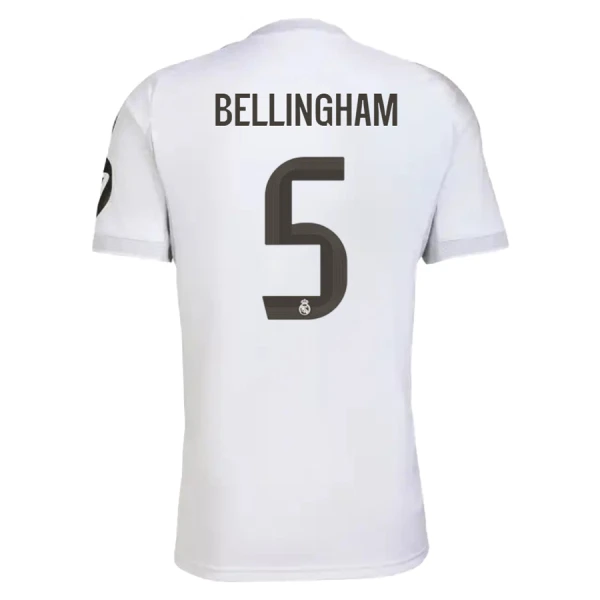 Fotbalové Dresy Real Madrid Jude Bellingham 5 Domácí 2025-26 Fotbalové Dresy Real Madrid Jude Bellingham 5 Domácí 2025-26