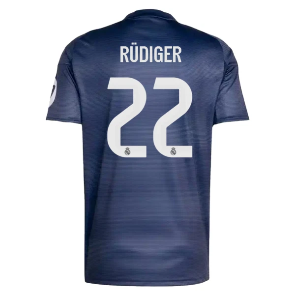 Fotbalové Dresy Real Madrid Rudiger 22 Venkovní 2025-26 Fotbalové Dresy Real Madrid Rudiger 22 Venkovní 2025-26