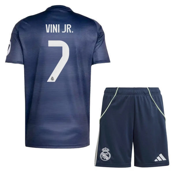 Fotbalové Dresy Real Madrid Vinicius Junior 7 Dětské Venkovní 2025-26 Fotbalové Dresy Real Madrid Vinicius Junior 7 Dětské Venkovní 2025-26