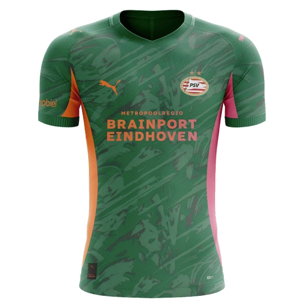 Brankářské Fotbalové Dresy PSV Eindhoven 2025-26 Zelená Brankářské Fotbalové Dresy PSV Eindhoven 2025-26 Zelená