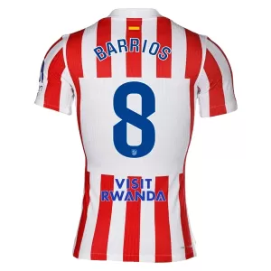 Fotbalové Dresy Atlético Madrid Barrios 8 Domácí 2025-26 Fotbalové Dresy Atlético Madrid Barrios 8 Domácí 2025-26