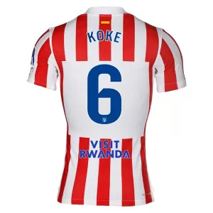Fotbalové Dresy Atlético Madrid Koke 6 Domácí 2025-26 Fotbalové Dresy Atlético Madrid Koke 6 Domácí 2025-26