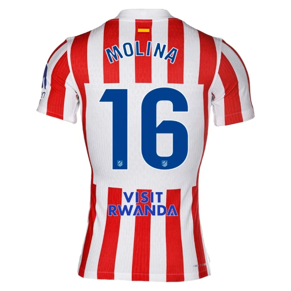 Fotbalové Dresy Atlético Madrid Molina 16 Domácí 2025-26 Fotbalové Dresy Atlético Madrid Molina 16 Domácí 2025-26