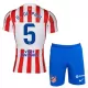Fotbalové Dresy Atlético Madrid Rodrigo de Paul 5 Dětské Domácí 2025-26 Fotbalové Dresy Atlético Madrid Rodrigo de Paul 5 Dětské Domácí 2025-26