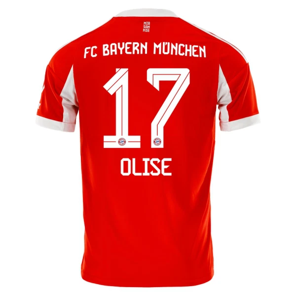 Fotbalové Dresy FC Bayern Mnichov Olise 17 Domácí 2025-26 Fotbalové Dresy FC Bayern Mnichov Olise 17 Domácí 2025-26
