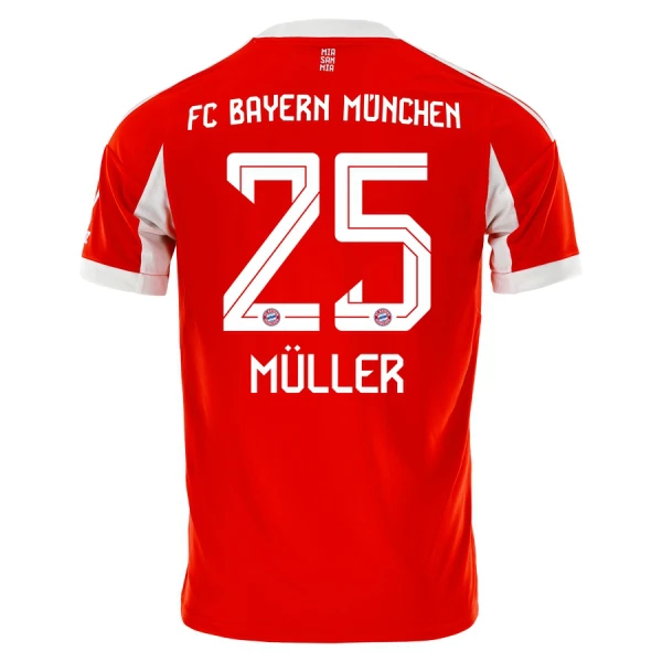 Fotbalové Dresy FC Bayern Mnichov Thomas Müller 25 Domácí 2025-26 Fotbalové Dresy FC Bayern Mnichov Thomas Müller 25 Domácí 2025-26