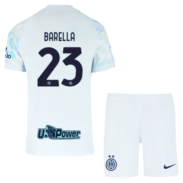 Fotbalové Dresy Inter Milán Barella 23 Dětské Venkovní 2025-26 Fotbalové Dresy Inter Milán Barella 23 Dětské Venkovní 2025-26