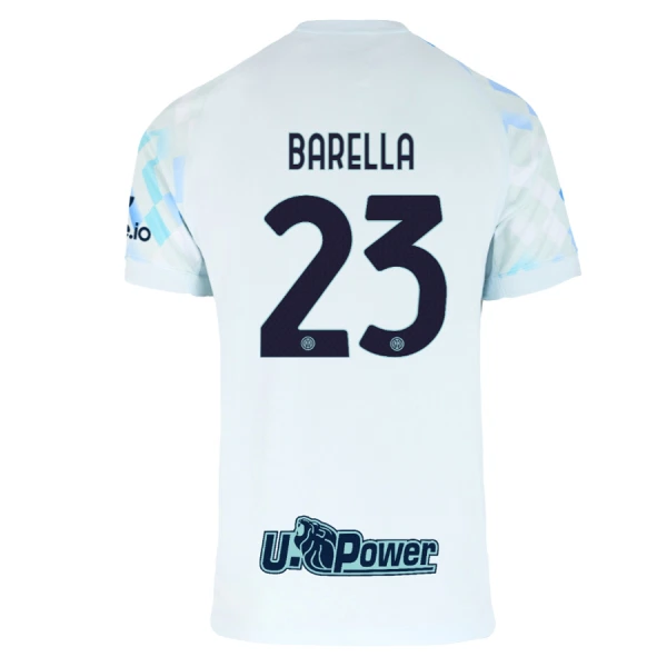 Fotbalové Dresy Inter Milán Barella 23 Venkovní 2025-26 Fotbalové Dresy Inter Milán Barella 23 Venkovní 2025-26