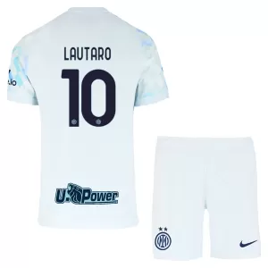 Fotbalové Dresy Inter Milán Lautaro Martínez 10 Dětské Venkovní 2025-26 Fotbalové Dresy Inter Milán Lautaro Martínez 10 Dětské Venkovní 2025-26