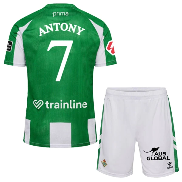 Fotbalové Dresy Real Betis Antony Santos 7 Dětské Domácí 2025-26 Fotbalové Dresy Real Betis Antony Santos 7 Dětské Domácí 2025-26
