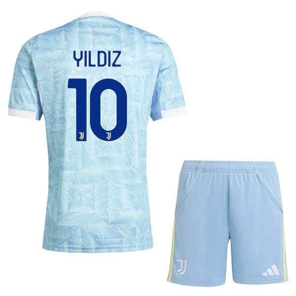 Fotbalové Dresy Juventus Yildiz 10 Dětské Venkovní 2025-26 Fotbalové Dresy Juventus Yildiz 10 Dětské Venkovní 2025-26