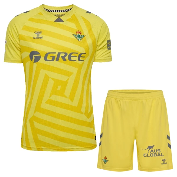 Brankářské Fotbalové Dresy Real Betis Dětské 2025-26 Žlutá