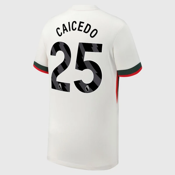 Fotbalové Dresy Chelsea FC Caicedo 25 Venkovní 2025-26