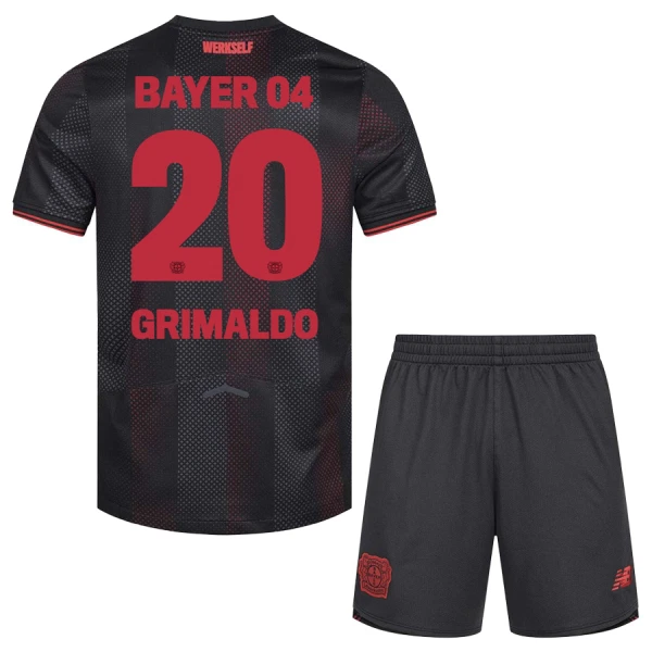 Fotbalové Dresy Bayer 04 Leverkusen Alejandro Grimaldo 20 Dětské Domácí 2025-26
