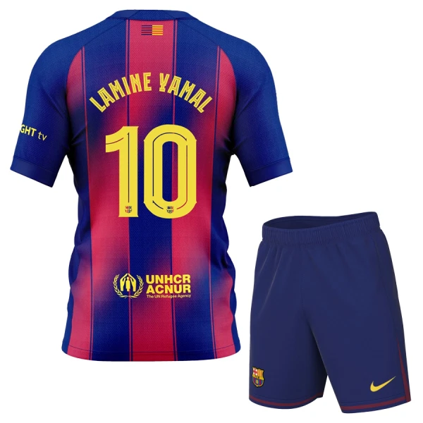 Fotbalové Dresy FC Barcelona Lamine Yamal 10 Dětské Domácí 2025-26