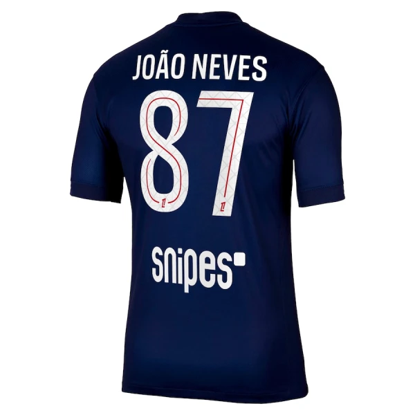 Fotbalové Dresy Paris Saint-Germain Joao Neves 87 Domácí 2025-26