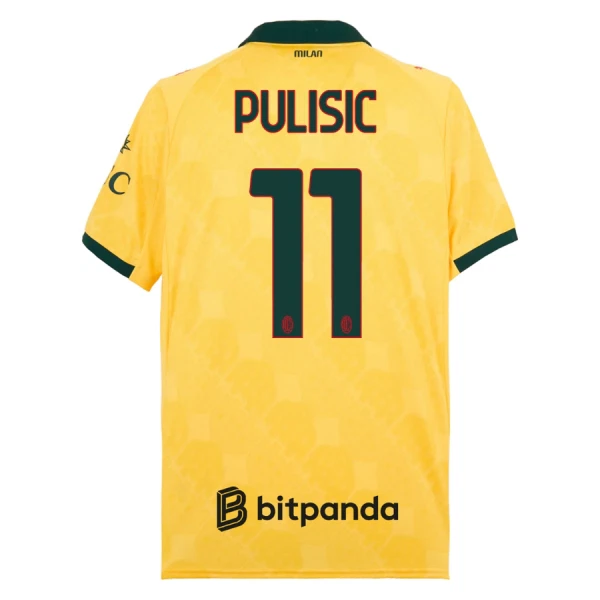 Fotbalové Dresy AC Milán Christian Pulišić 11 Alternativní 2025-26 Fotbalové Dresy AC Milán Christian Pulišić 11 Alternativní 2025-26