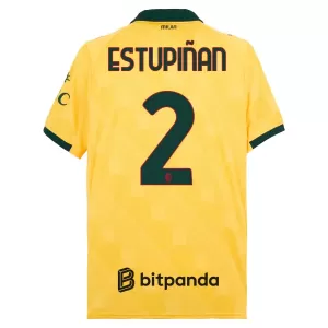 Fotbalové Dresy AC Milán Estupinan 2 Alternativní 2025-26