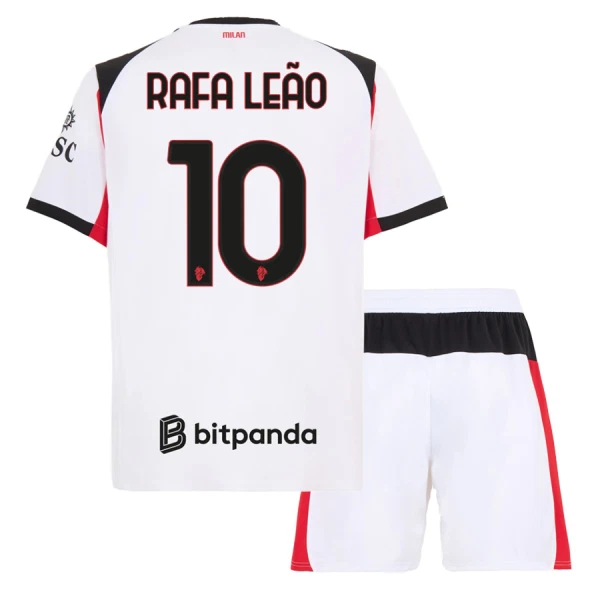 Fotbalové Dresy AC Milán Rafael Leão 10 Dětské Venkovní 2025-26