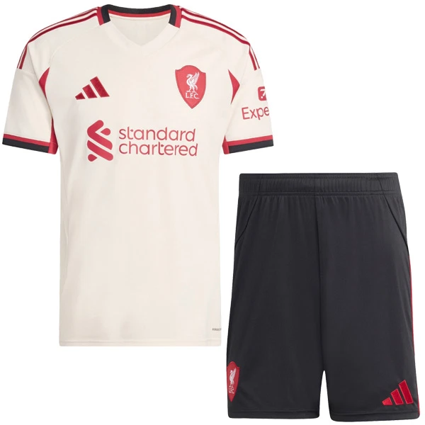 Fotbalové Dresy Liverpool FC Dětské Venkovní 2025-26 Fotbalové Dresy Liverpool FC Dětské Venkovní 2025-26