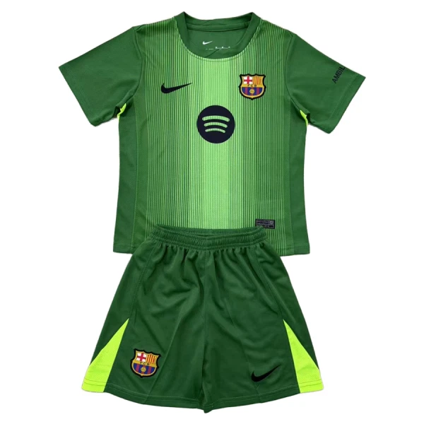 Brankářské Fotbalové Dresy FC Barcelona Dětské 2025-26 Brankářské Fotbalové Dresy FC Barcelona Dětské 2025-26