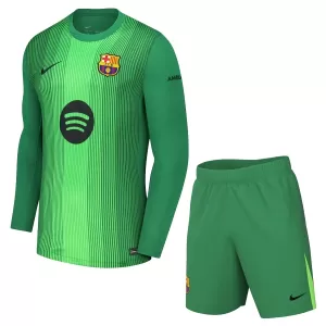 Brankářské Fotbalové Dresy FC Barcelona Dětské 2025-26 Dlouhý Rukáv