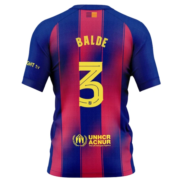 Fotbalové Dresy FC Barcelona Balde 3 Domácí 2025-26 Fotbalové Dresy FC Barcelona Balde 3 Domácí 2025-26