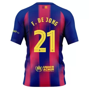 Fotbalové Dresy FC Barcelona Frenkie de Jong 21 Domácí 2025-26 Fotbalové Dresy FC Barcelona Frenkie de Jong 21 Domácí 2025-26