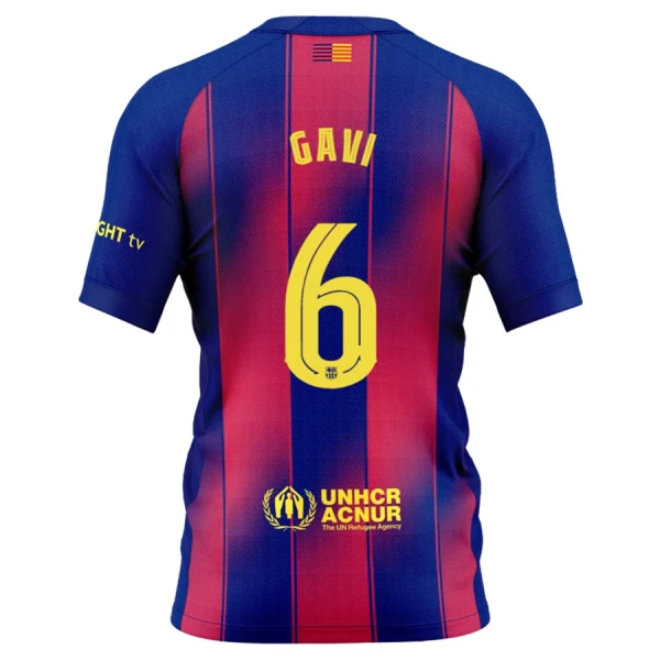 Fotbalové Dresy FC Barcelona Gavi 6 Dětské Domácí 2025-26