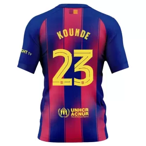 Fotbalové Dresy FC Barcelona Kounde 23 Domácí 2025-26