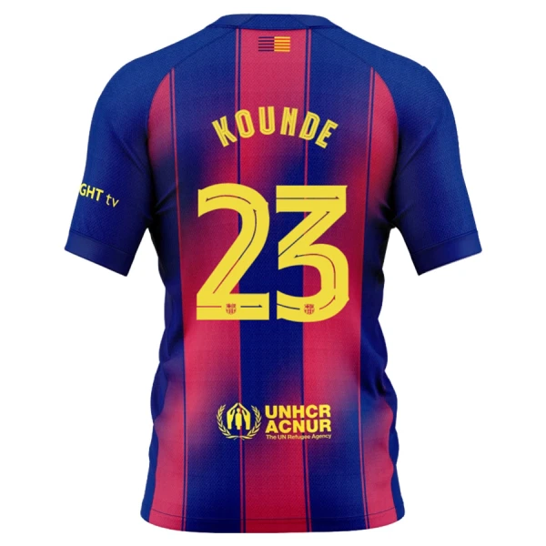 Fotbalové Dresy FC Barcelona Kounde 23 Domácí 2025-26 Fotbalové Dresy FC Barcelona Kounde 23 Domácí 2025-26