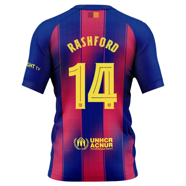 Fotbalové Dresy FC Barcelona Marcus Rashford 14 Dětské Alternativní 2025-26