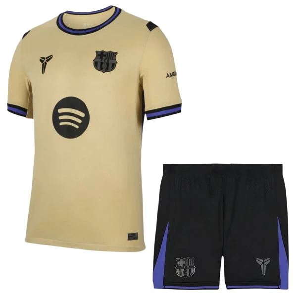 Fotbalové Dresy FC Barcelona x Kobe Bryant Dětské Venkovní 2025-26 Fotbalové Dresy FC Barcelona x Kobe Bryant Dětské Venkovní 2025-26