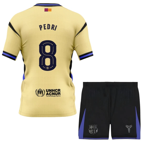 Fotbalové Dresy FC Barcelona x Kobe Bryant Pedri 8 Dětské Venkovní 2025-26 Fotbalové Dresy FC Barcelona x Kobe Bryant Pedri 8 Dětské Venkovní 2025-26