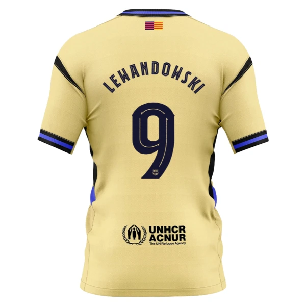 Fotbalové Dresy FC Barcelona x Kobe Bryant Robert Lewandowski 9 Dětské Venkovní 2025-26