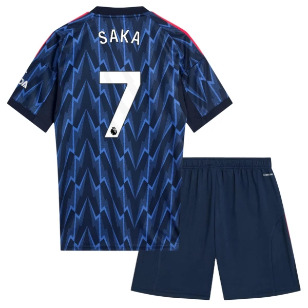 Fotbalové Dresy Arsenal Bukayo Saka 7 Dětské Venkovní 2025-26 Fotbalové Dresy Arsenal Bukayo Saka 7 Dětské Venkovní 2025-26