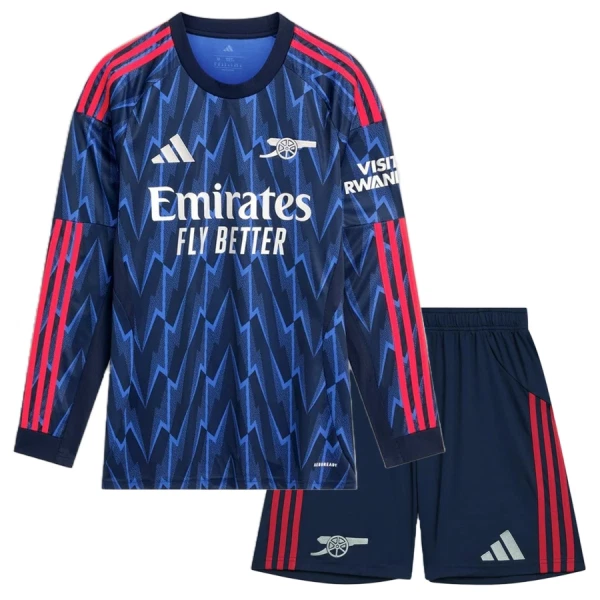 Fotbalové Dresy Arsenal Dětské Venkovní 2025-26 Dlouhý Rukáv Fotbalové Dresy Arsenal Dětské Venkovní 2025-26 Dlouhý Rukáv